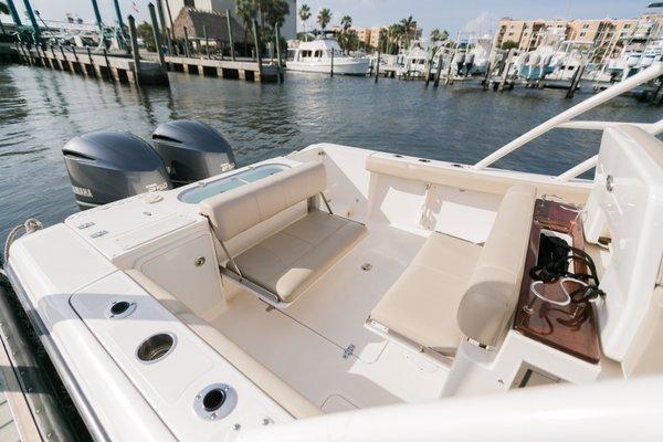 Our stunning 28' Pursuit at the Palm Beach Yacht Center!