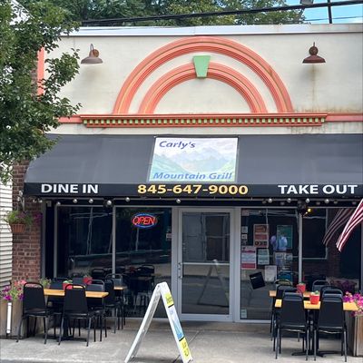 Storefront of restaurant