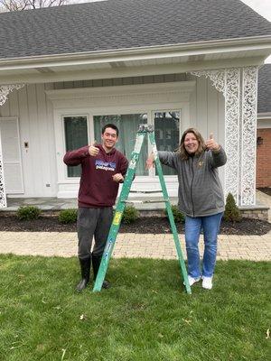 Clean gutters = Happy customers