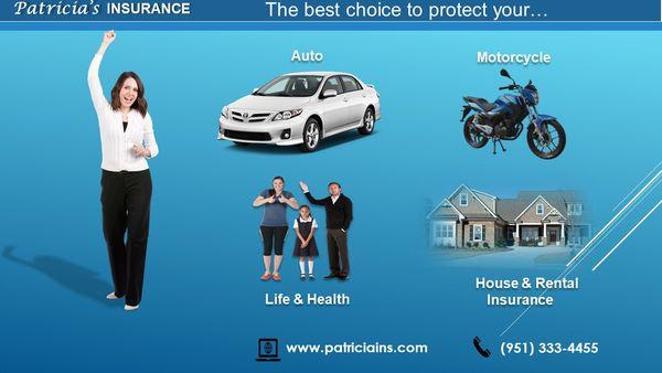 Slide example of a Powerpoint presentation promoting an Insurance Company