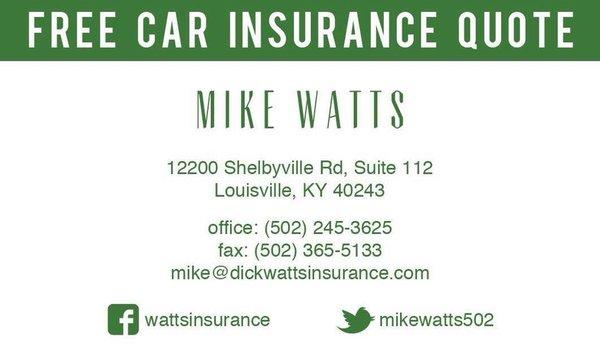 Mike Watts 502-245-3625