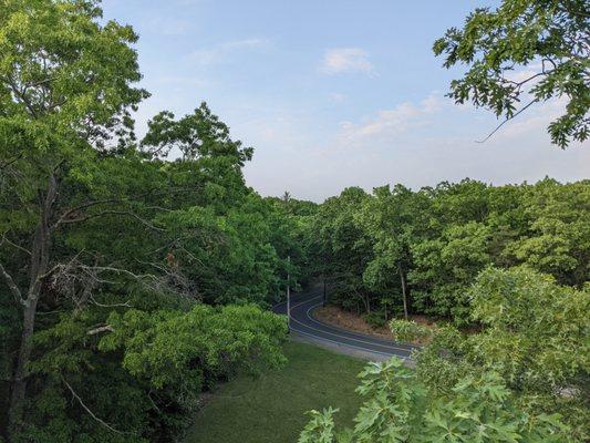 The view from the top of Norumbega Tower, Weston MA