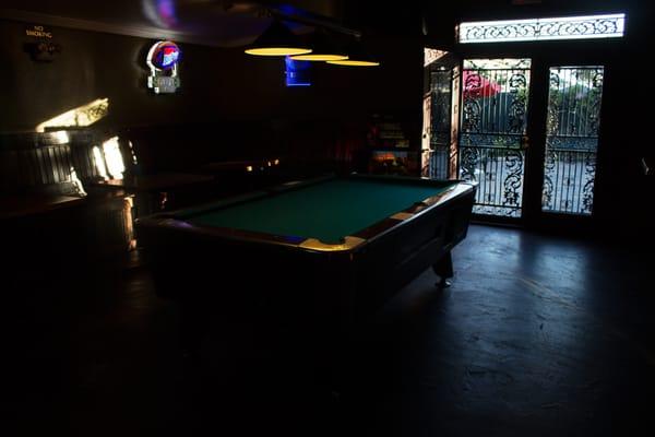 Pool table and darts