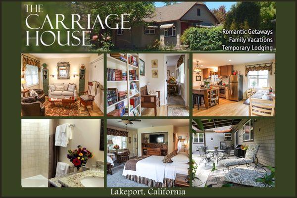 The Carriage House
Lakeport, California
Home of Clear Lake
California's Largest Natural Lake