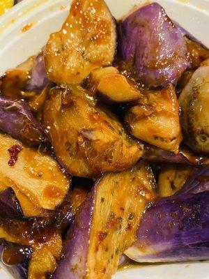 21. Eggplant with Garlic Sauce