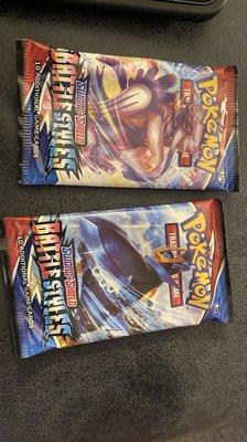 Nice selection of Pokemon cards if you are lucky enough to hit a restock day. Picked up these two packs from blisters.