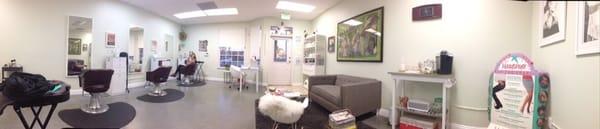 a photo of the front room at Mint Salon :)