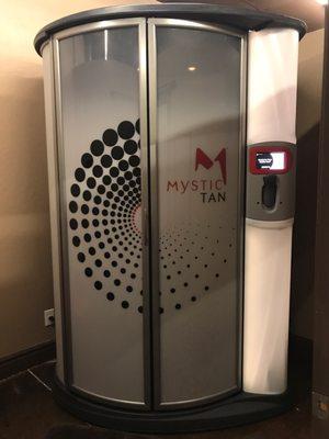 New spray tan booth