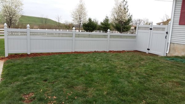 PVC fence