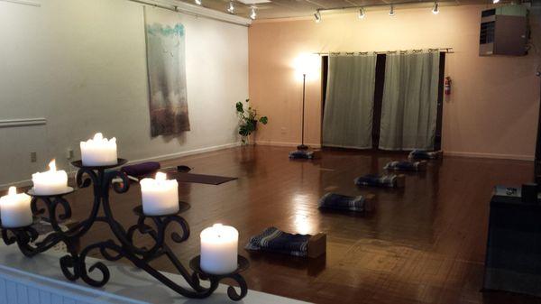 Beautiful peaceful studio space for all classes and meditation.