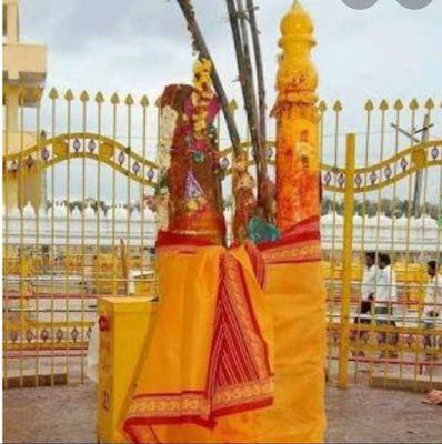 Famous temple In India named as SAMMAKKA AND SARAKKA TEMPLE MEDARAM. TELANGANA . INDIA