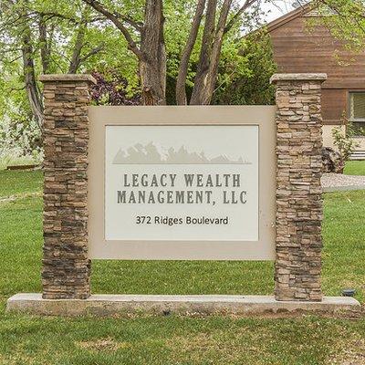 Legacy Wealth Management Storefront Sign