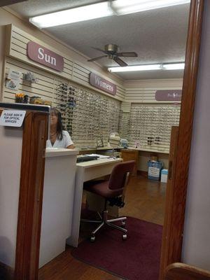 Eye glass shop.