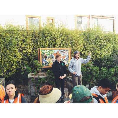 Michelle Cusano (Executive Director of RDNC) speaking at Richmond District Community Clean Up | 10.24.2015