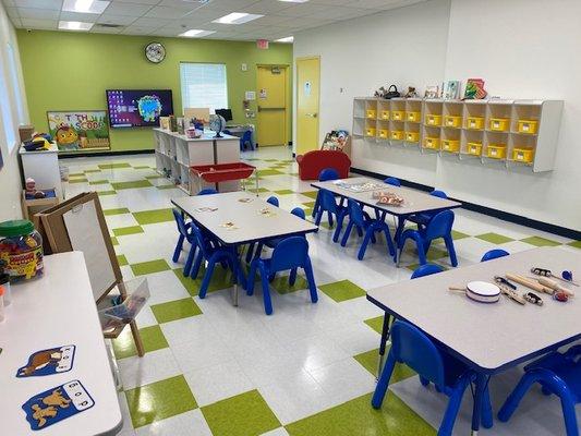 Preschool classroom.