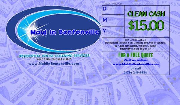 We Give You Clean Cash Rewards!