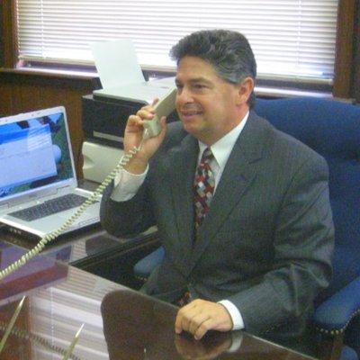 Criminal Defense Attorney Michael J Camera in his office.