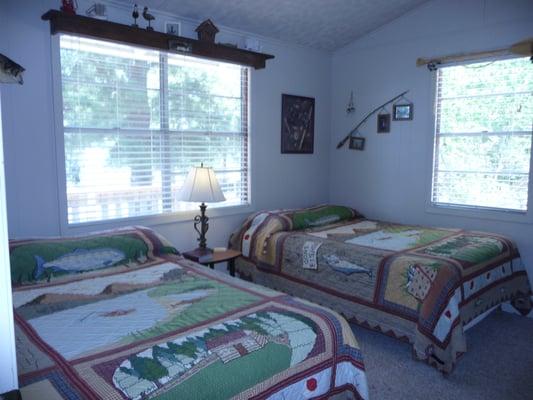 Double full-size beds in the Upper Eagle's Nest.