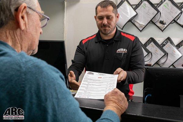 We'll take the time to explain your invoice and what automotive repair work needs to be done.