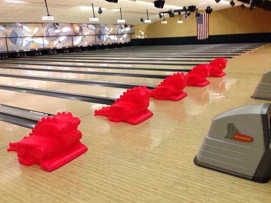 Our Dragon Ramps are perfect for younger bowlers!