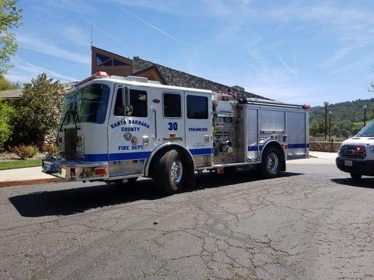 Engine 30 and AMR on a medical