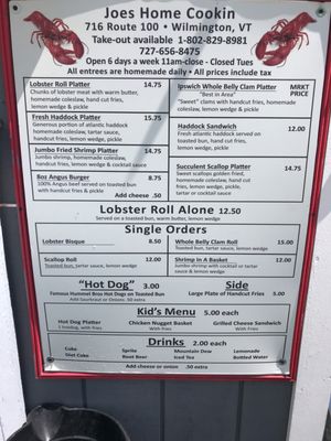 2017 menu