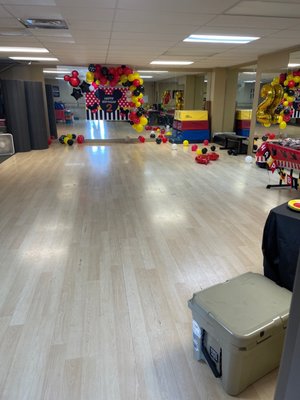 Dance room (converted this day for a kid party)