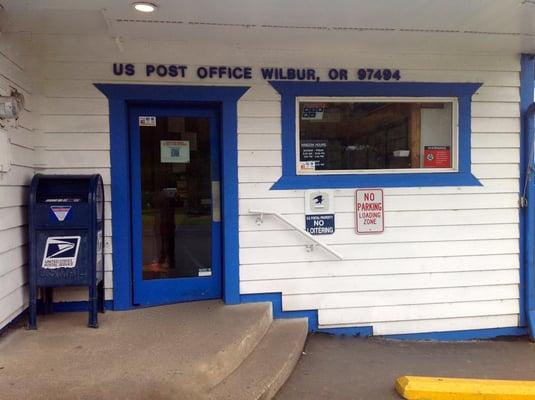 Wilbur Post office located next to the store