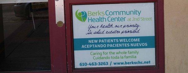 Berks Community Health Center at 2nd Street is in the Opportunity House