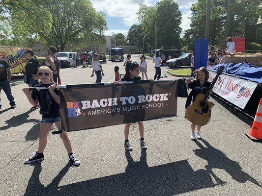 Bach to Rock Denville marching in the 2019 Morris Plains Memorial Day Parade