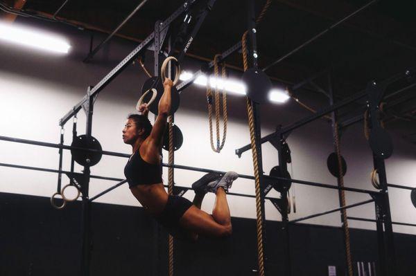 Gymnastics fun! Took me 3 years to get my ring muscle ups but worth it!