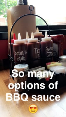 So many BBQ sauces!