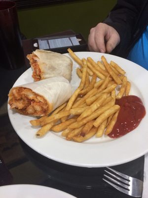 Chicken parmigiana wrap $7.99