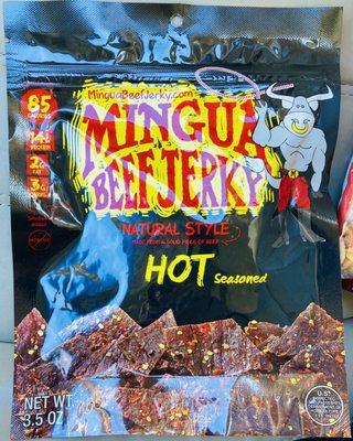 Mingua Beef Jerky Hot Seasoned