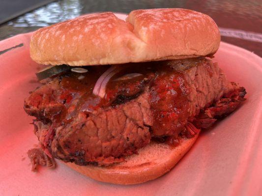 Brisket sandwich