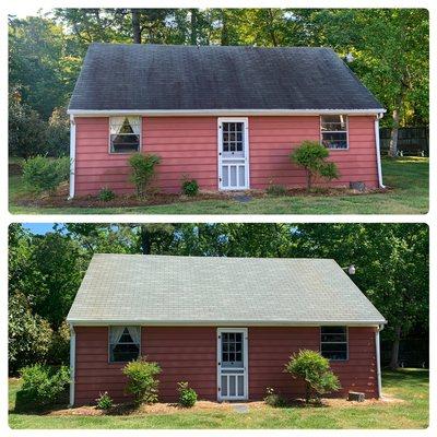 Rear shed restoration for a client.