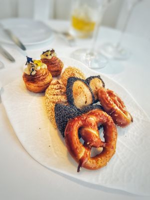 Brioche, sesame baguette, poppy seed epi, Philly soft pretzel