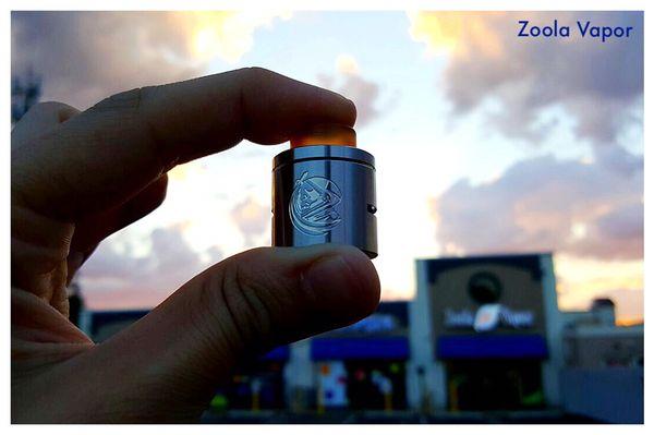 Cosmonaut RDA! Its post less design made for more airflow between the coils, therefore, producing more flavor and clouds!