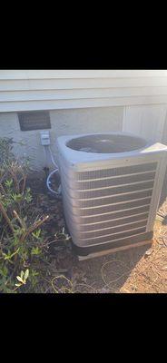 Outside condensing unit Installation.