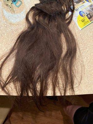 18inch "Human" hair extensions