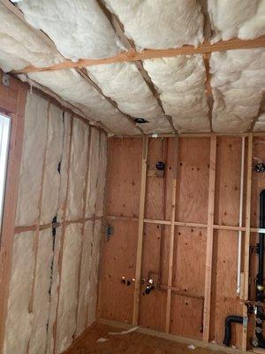 Insulation in a custom home in Lake Arrowhead