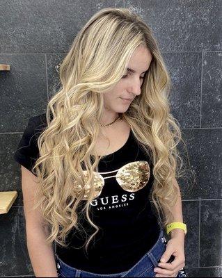 Balayage & human hair extensions