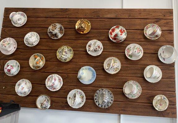 2/4/23 Decorative teacups on the wall