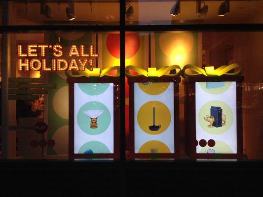 CB2 SoHo Holiday Window