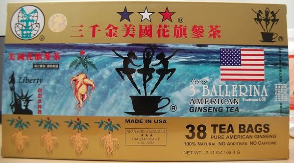 Our newest product. The American Ginseng Tea