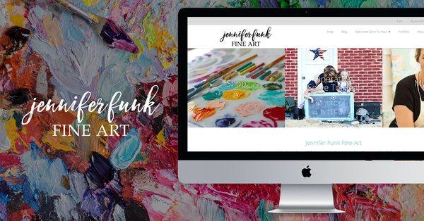 Jennifer Funk Fine Art Website Design by Rebel Ape