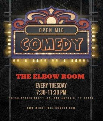 Tuesday Nights  Comedy Open Mic 8pm! Karaoke until 2am!