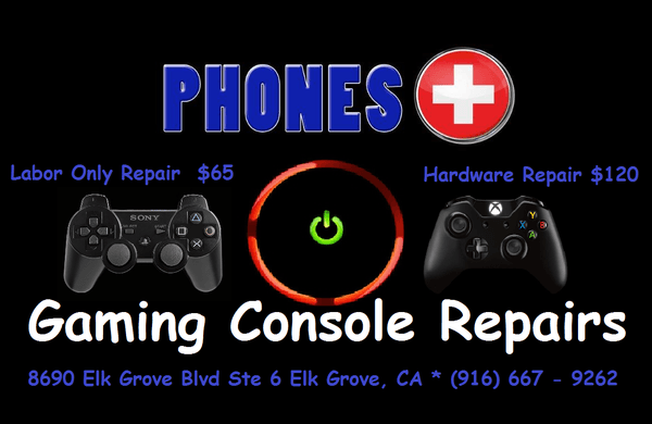 Phones Plus can repair your gaming console. Red rings of death? No problem - We can fix it