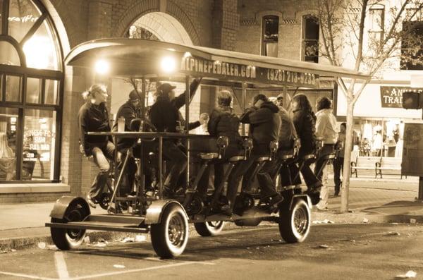 Downtown Flagstaff on the Alpine Pedaler