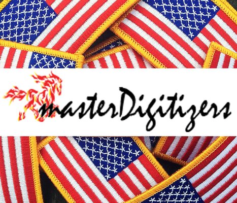 USA Flag Embroidery Patches